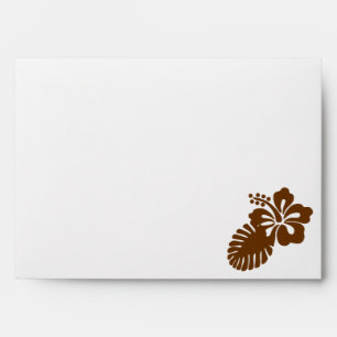 Tropical Hibiscus in Chocolate Envelopes
