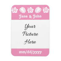 Tropical Hibiscus in Petal Pink Reminder Magnet