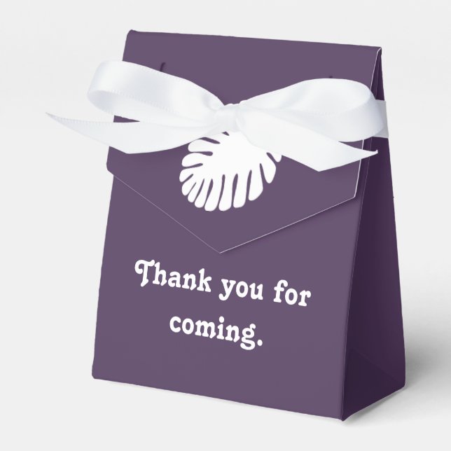 Tropical Hibiscus in Purple Favour Box (Front Side)