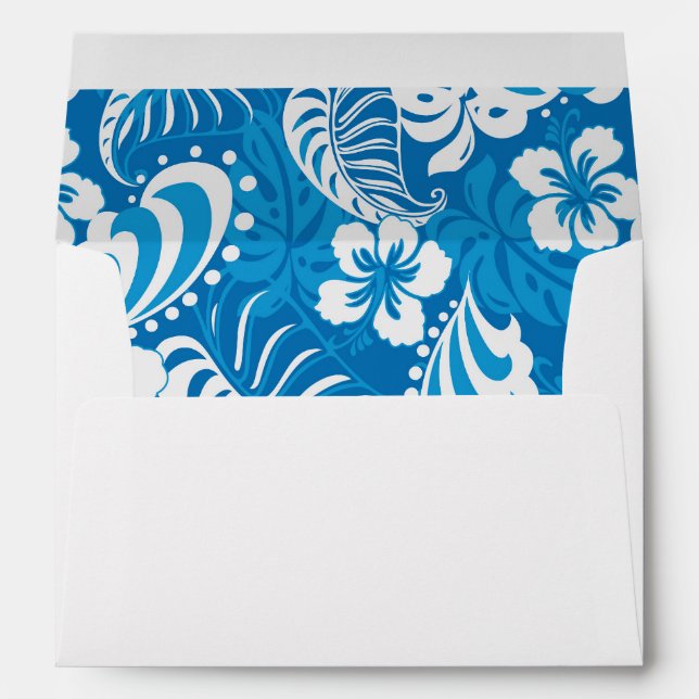Tropical Hibiscus Pattern Envelopes (Back (Bottom))