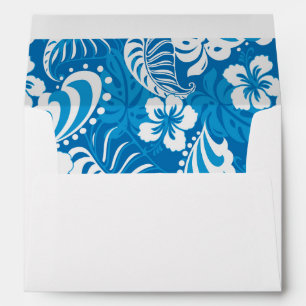 Tropical Hibiscus Pattern Envelopes