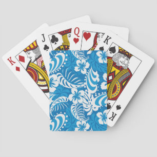 Tropical Hibiscus Pattern Playing Cards