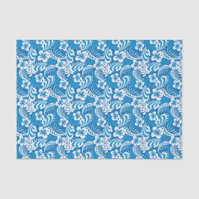 Tropical Hibiscus Pattern Tissue Paper (Front)