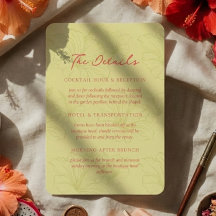 Tropical Hibiscus Pattern Vibrant Wedding