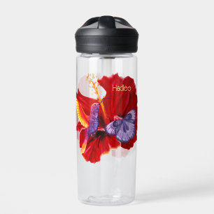 Tropical Hibiscus Water Bottle
