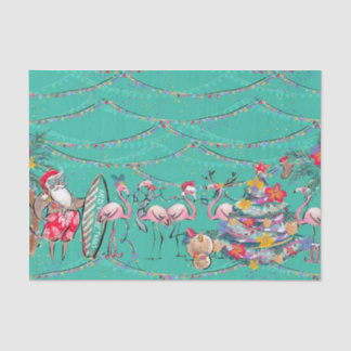 Tropical Holiday Christmas Tissue Paper