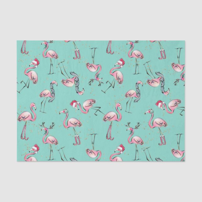 Tropical Holiday Christmas Tissue Paper (Front)