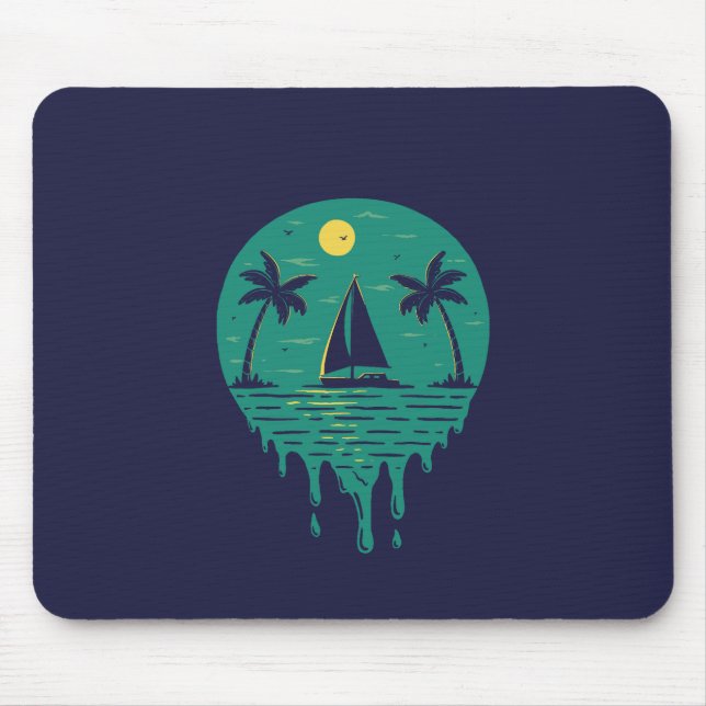 Tropical Holiday Mouse Pad (Front)