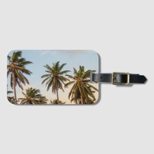 Tropical Holiday Palm Trees Luggage Tag