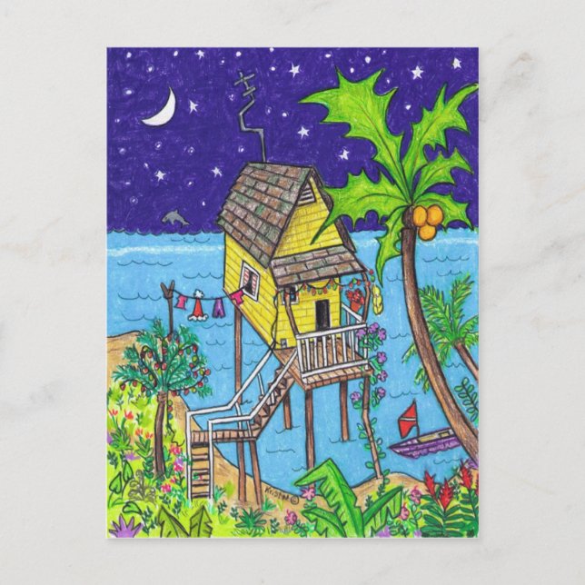 Tropical Holiday Postcard (Front)