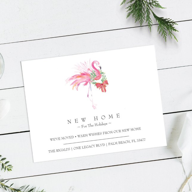 Tropical Holidays New Home Moving Announcement Postcard (Creator Uploaded)