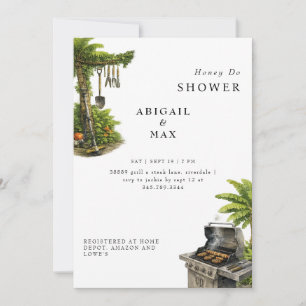 Tropical Honey Do Couples Tools Shower Invitation