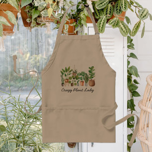 Tropical Houseplant Watercolor Quote Standard Apron
