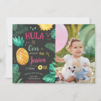 Tropical Hula On Over 1st Birthday Photo