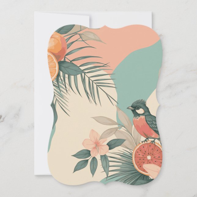 Tropical Humming Bird Card (Front)