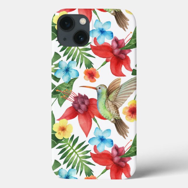 Tropical Hummingbird Case-Mate iPhone Case (Back)