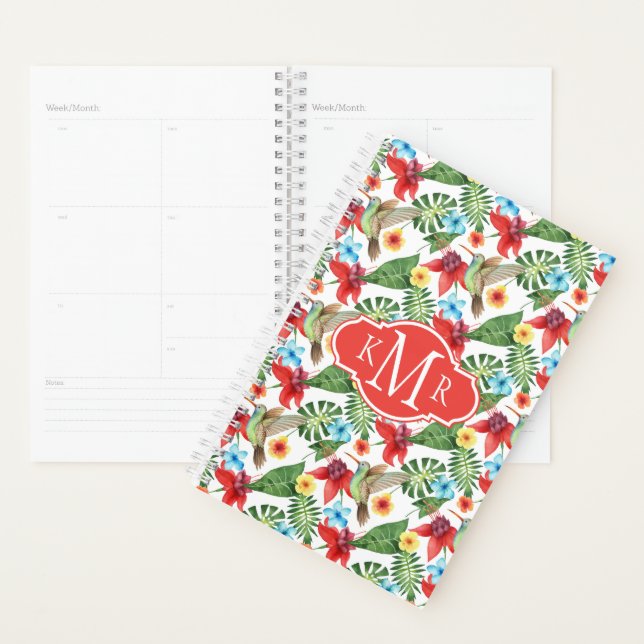 Tropical Hummingbird | Monogram Planner (Display)
