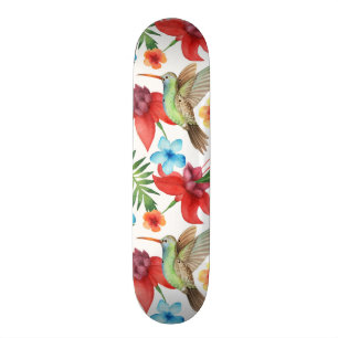 Tropical Hummingbird Skateboard