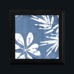 Tropical Indigo Impressions - Tropical Greenery Gift Box<br><div class="desc">Tropical Indigo Impressions III by June Erica Vess. Features tropical greenery against an indigo-coloured background.</div>