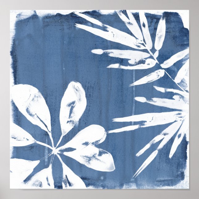 Tropical Indigo Impressions - Tropical Greenery Poster (Front)