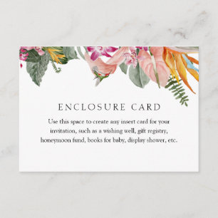 Tropical Insert Card Enclosure