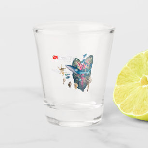 Tropical Invitation Shot Glass