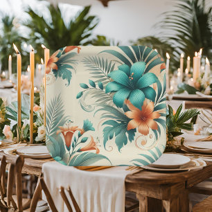 Tropical Iridescence Paper Plates