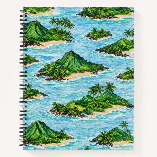 Tropical Island Archipelago Notebook (Front)