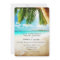 Tropical Island Beach Wedding Invitation