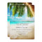 Tropical Island Beach Wedding Invitation