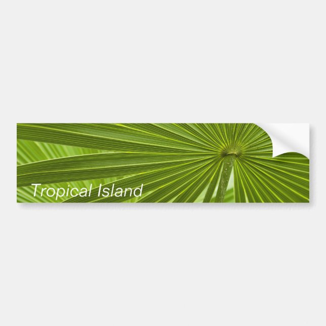 Tropical Island Bumper Sticker (Front)