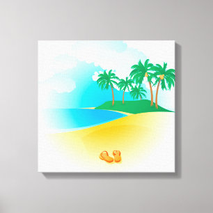 Tropical Island Canvas Print