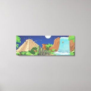 Tropical island canvas print
