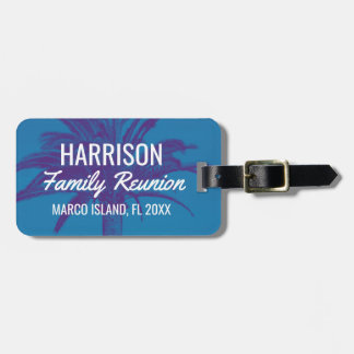Tropical Island Family Reunion Luggage Tag