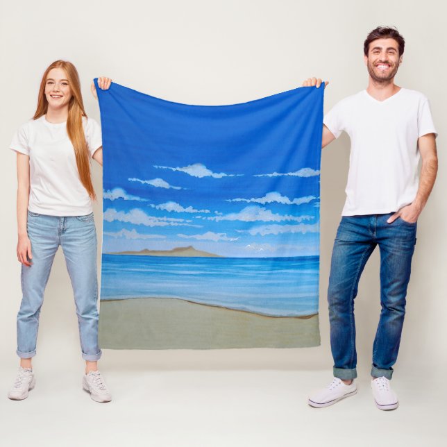 Tropical Island  Fleece Blanket (In Situ)