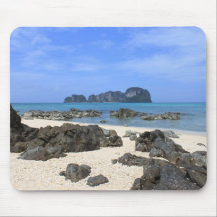 Tropical island mouse pad