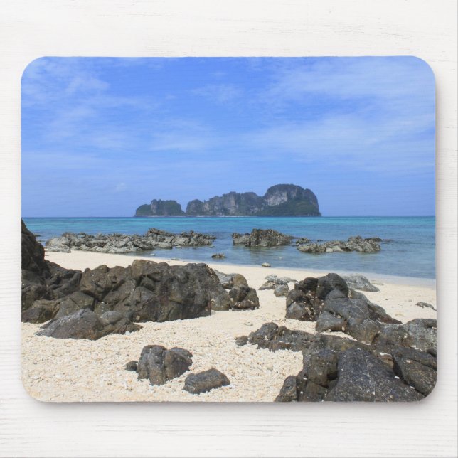 Tropical island mouse pad (Front)