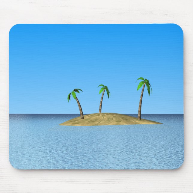 Tropical Island Mouse Pad (Front)