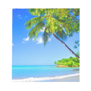 Tropical island notepad
