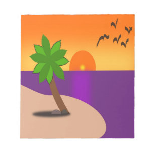 TROPICAL ISLAND NOTEPAD