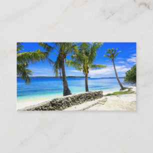 Tropical Island Palm Paradise Chill Business Card
