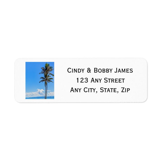 Tropical Island, Palm Trees, Blue Seas, Wedding (Front)