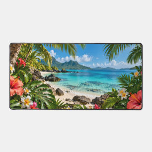 Tropical Island Paradise Desk Mat