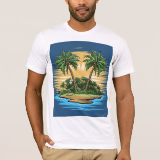 "Tropical Island Paradise | Escape to Tranquillity T-Shirt
