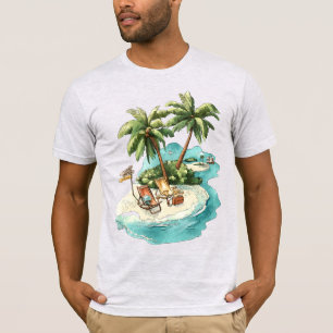 Tropical Island Paradise Graphic T-Shirt – Relaxin