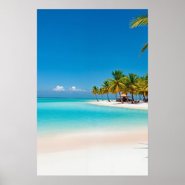 Tropical Island Paradise Poster (Front)
