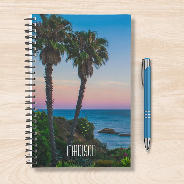 Tropical Island Paradise Sunset Personalised Name Planner (Creator Uploaded)