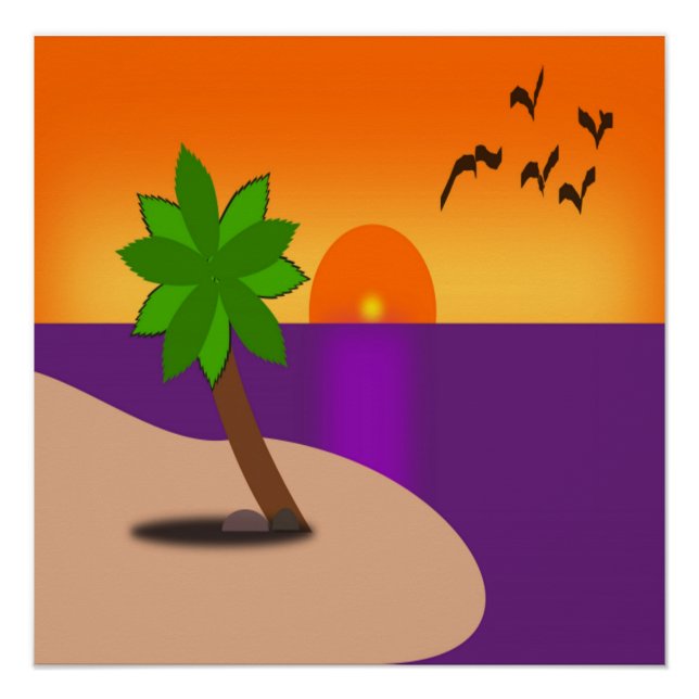 TROPICAL ISLAND POSTER (Front)