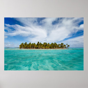 Tropical island poster