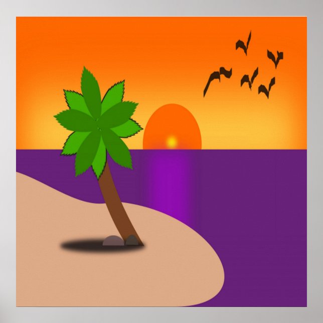 TROPICAL ISLAND POSTER (Front)